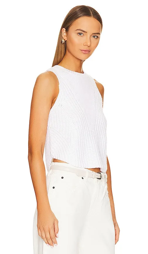 525 Thick Thin Vest in White