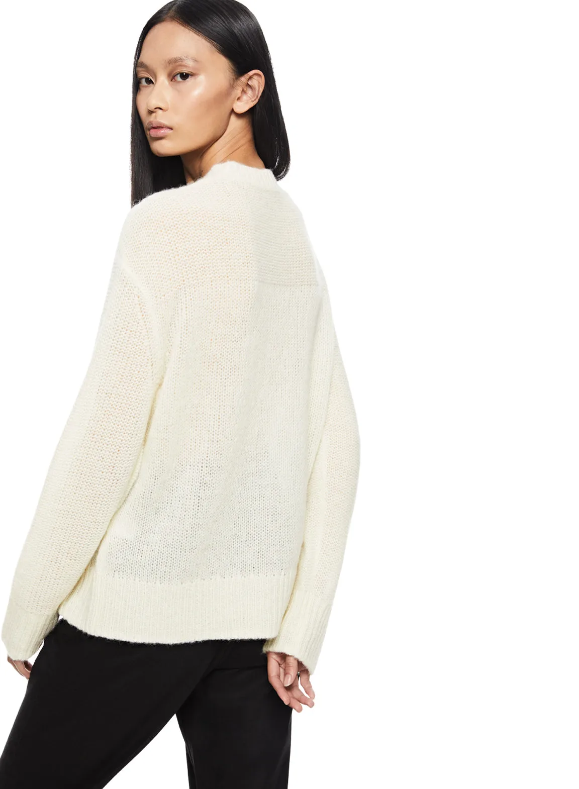 Alpaca Blend Sweater (Ivory)