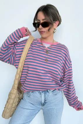 Baylor Striped Oversized Pullover