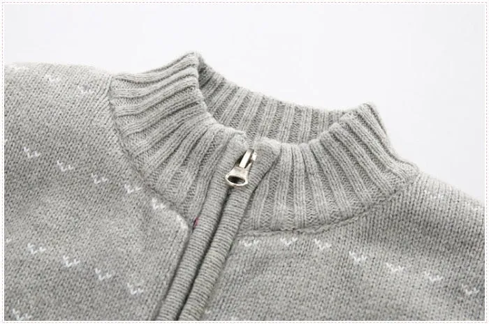 Children Kids Knitted Sweaters for boys Cardigan Thick Jacket