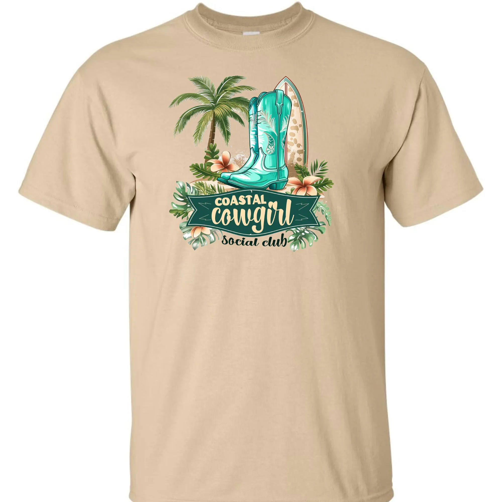 Coastal Cowgirl Western T-Shirt - Unisex Youth & Adult Sizes