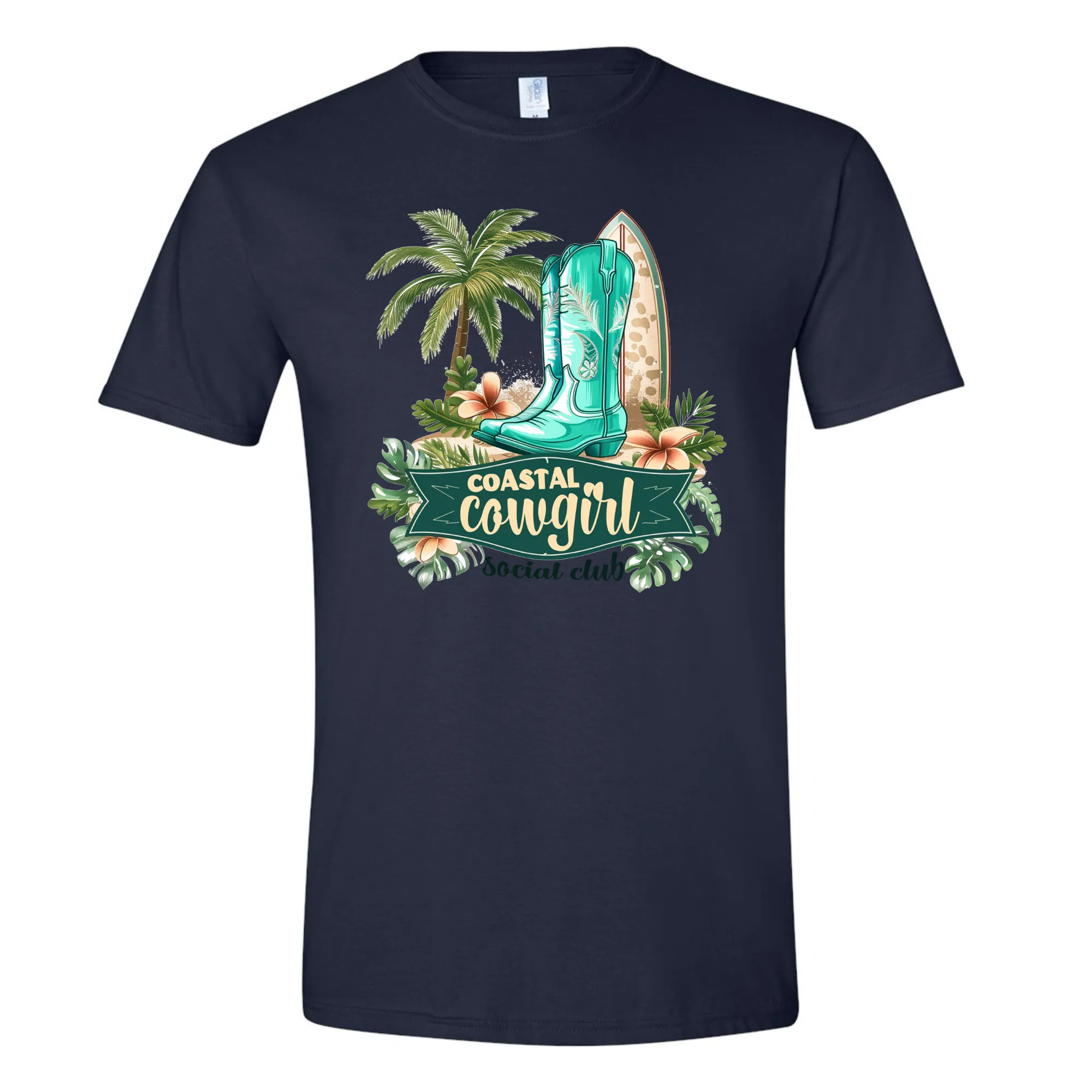 Coastal Cowgirl Western T-Shirt - Unisex Youth & Adult Sizes