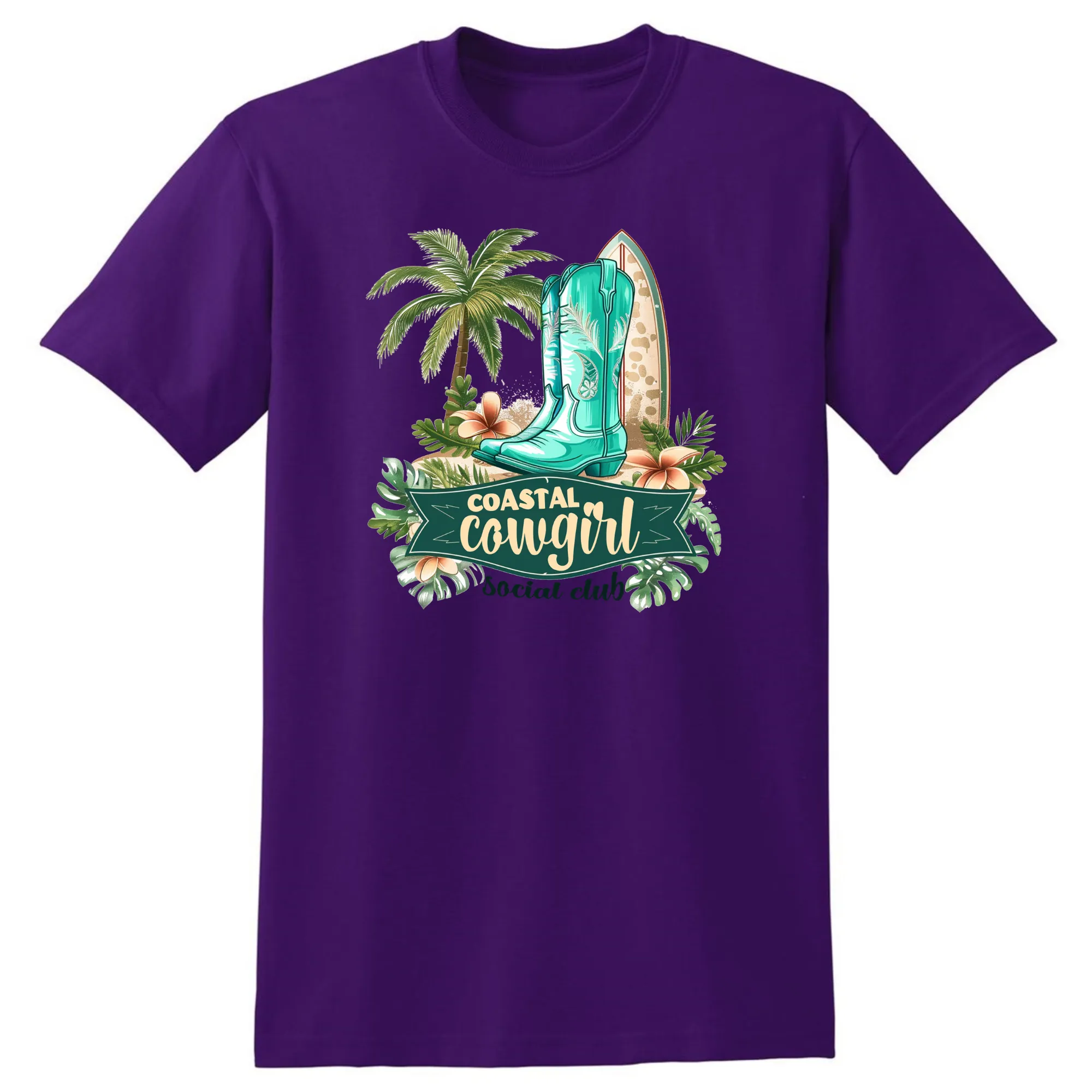 Coastal Cowgirl Western T-Shirt - Unisex Youth & Adult Sizes