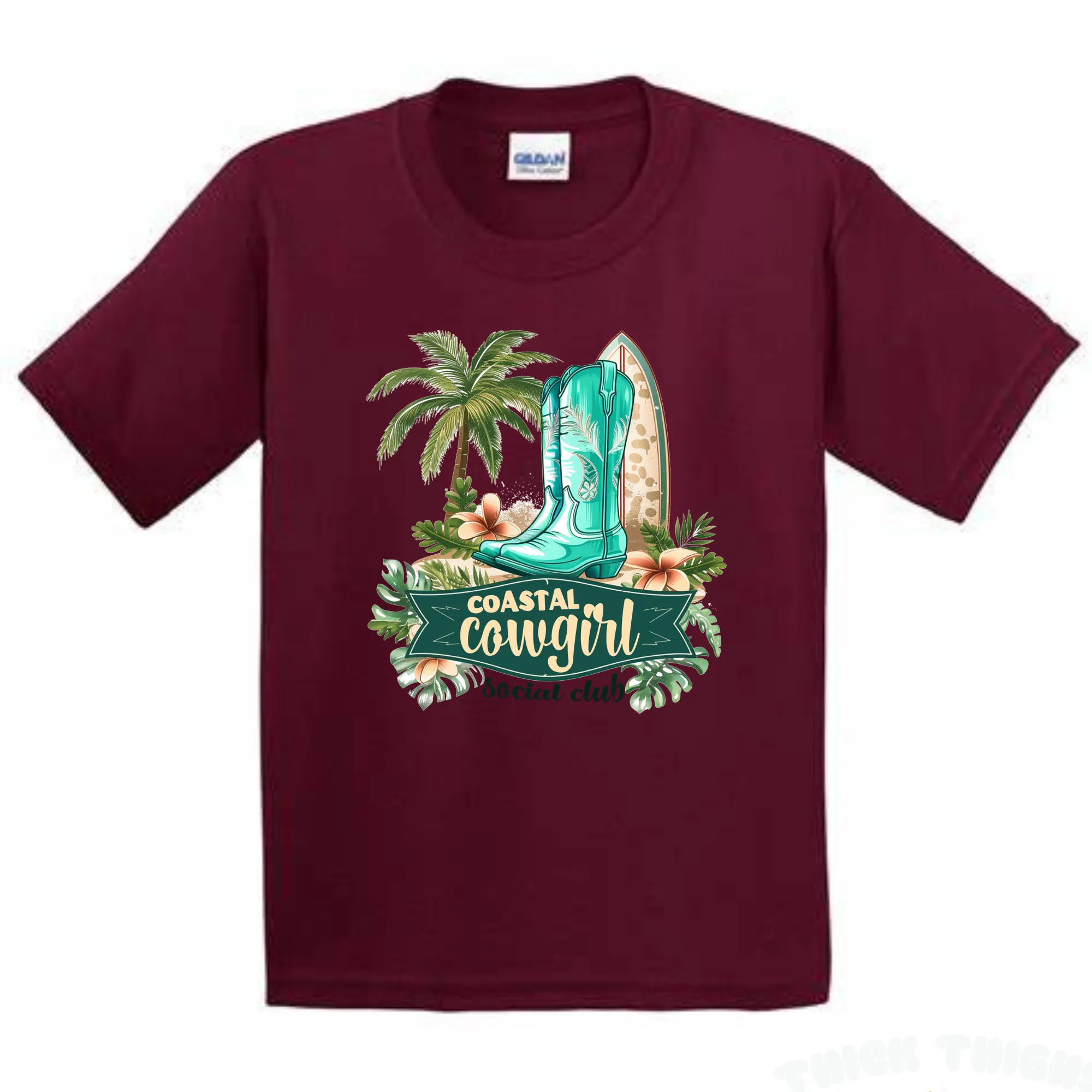 Coastal Cowgirl Western T-Shirt - Unisex Youth & Adult Sizes