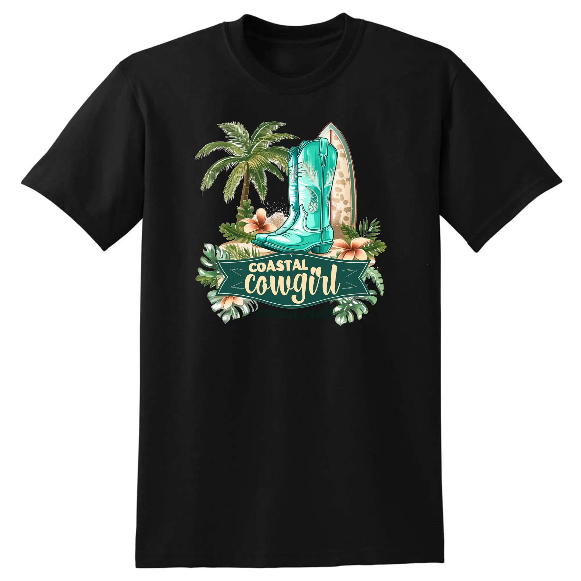 Coastal Cowgirl Western T-Shirt - Unisex Youth & Adult Sizes