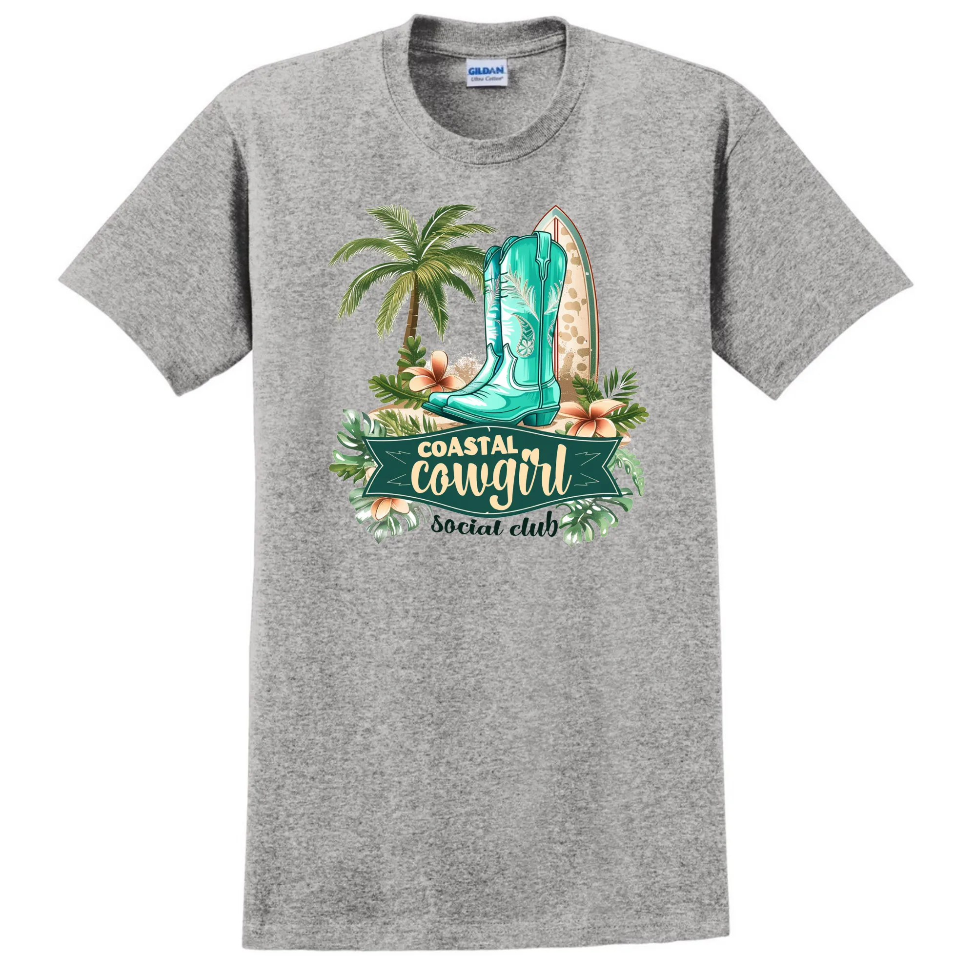 Coastal Cowgirl Western T-Shirt - Unisex Youth & Adult Sizes