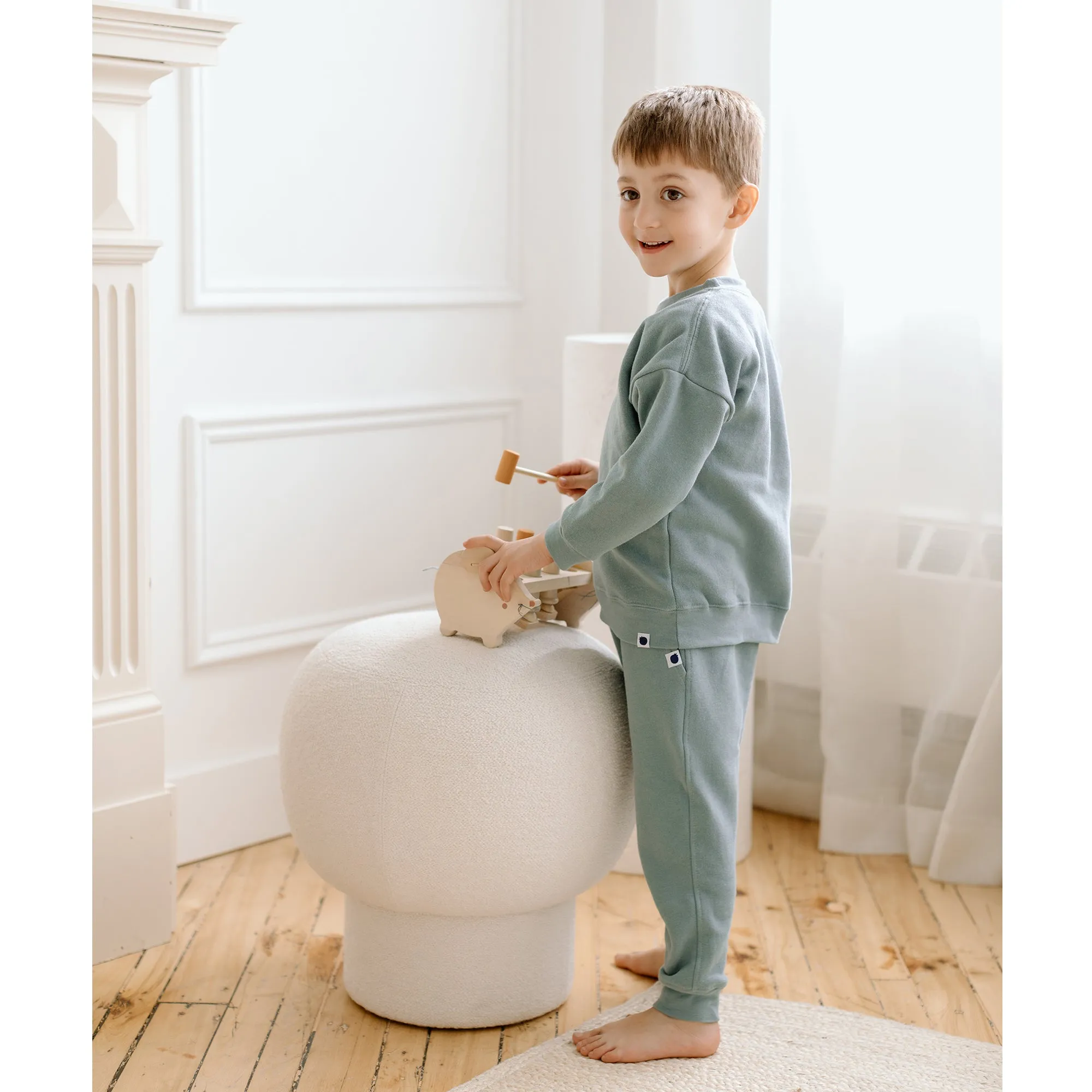 Crewneck & Sweatpant Set - Sky Blue