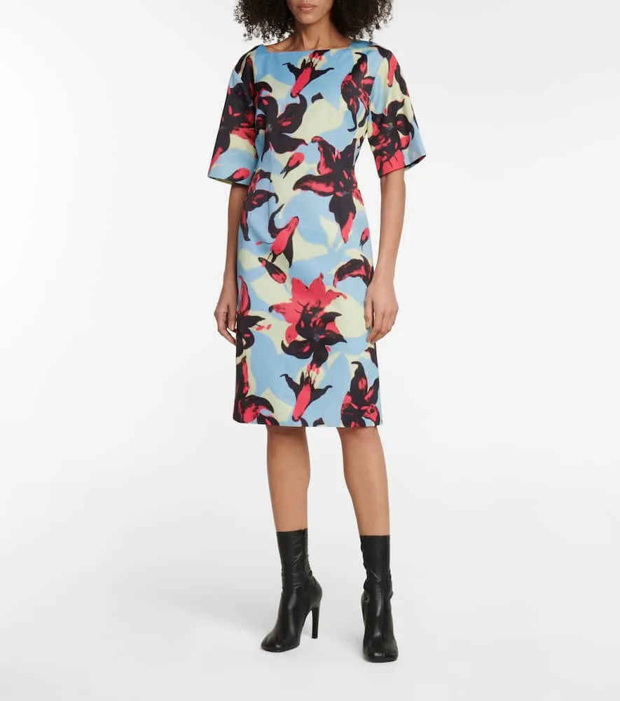 Dries Van Noten Printed midi dress