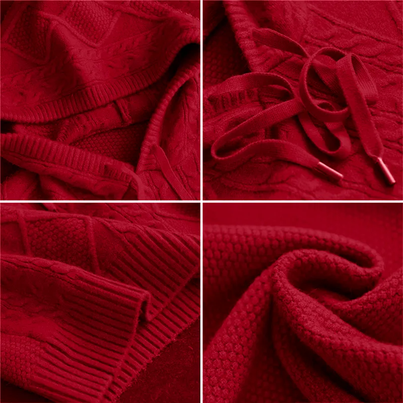 Fabienne | Jacquard Hooded Sweater