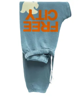 FREECITY Women Large Sweatpants Blueshroom