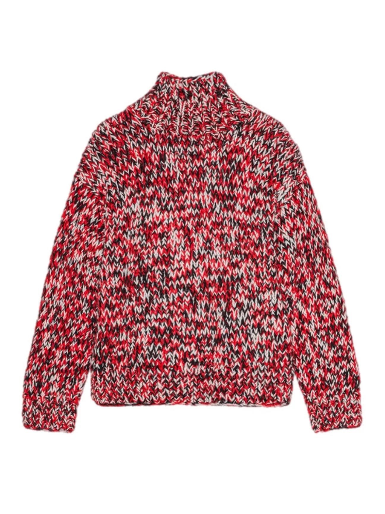 Ganni Graphic Wool Handknit Turtleneck