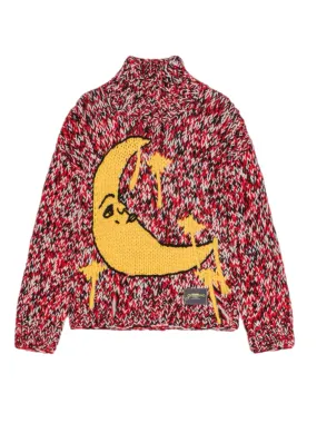 Ganni Graphic Wool Handknit Turtleneck
