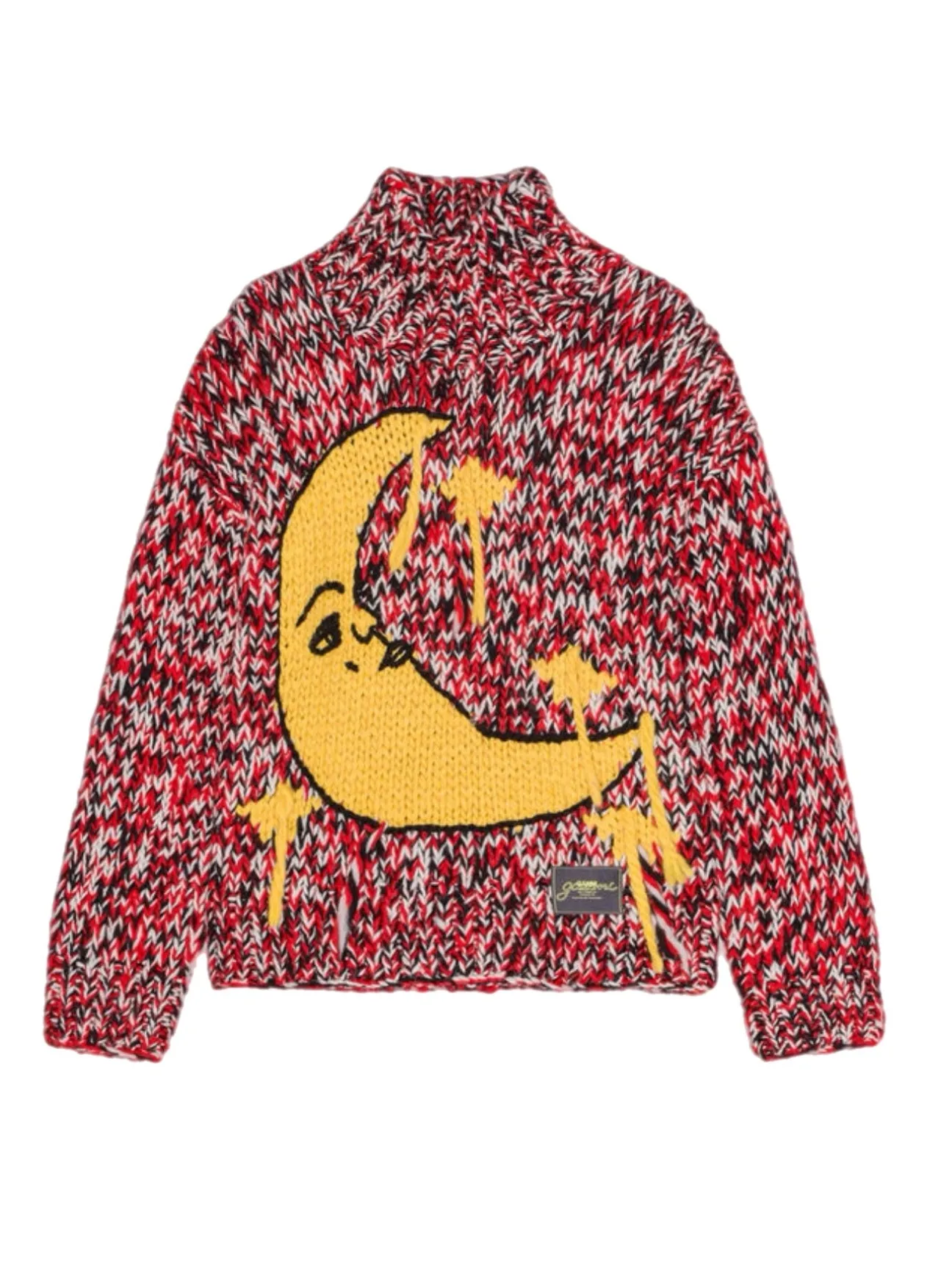 Ganni Graphic Wool Handknit Turtleneck