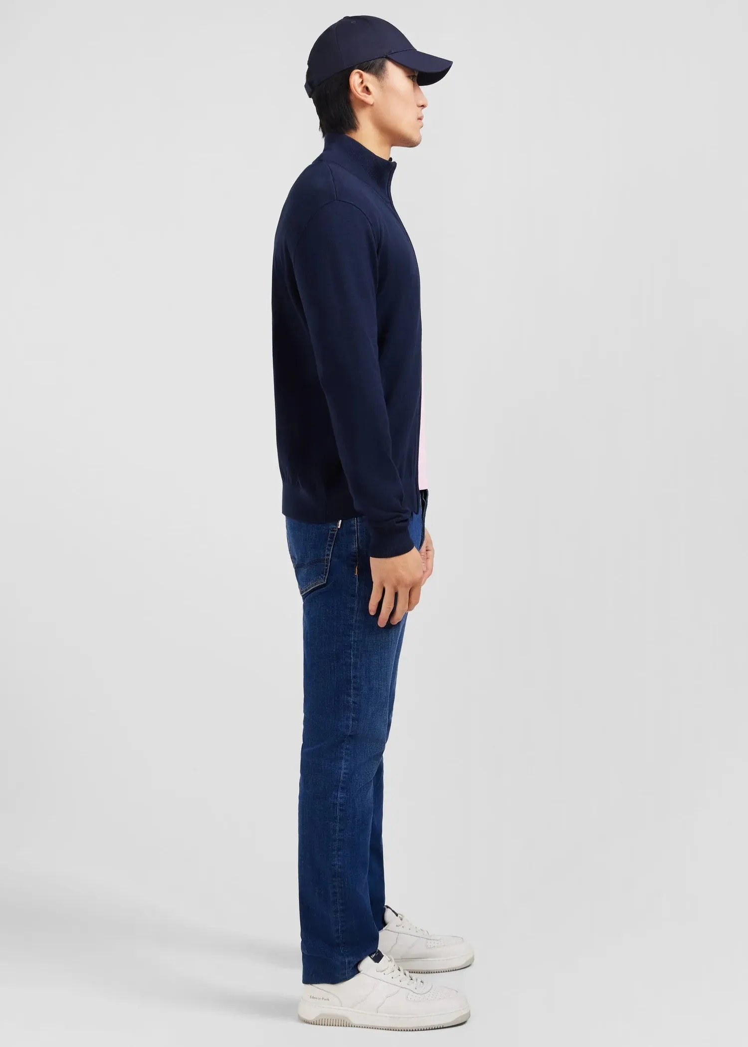 Gilet zippé Eden Park marine