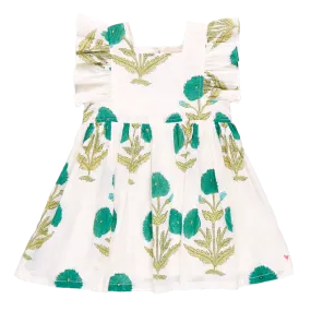 Girls Elsie Dress - Jade Dandelion