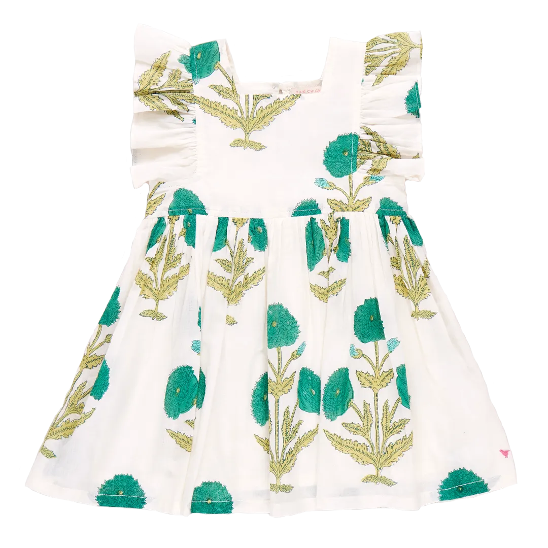 Girls Elsie Dress - Jade Dandelion