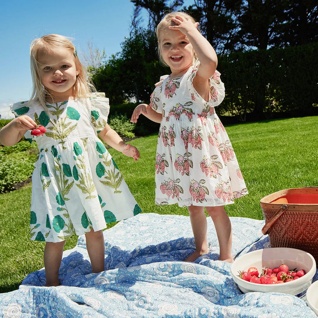 Girls Elsie Dress - Jade Dandelion