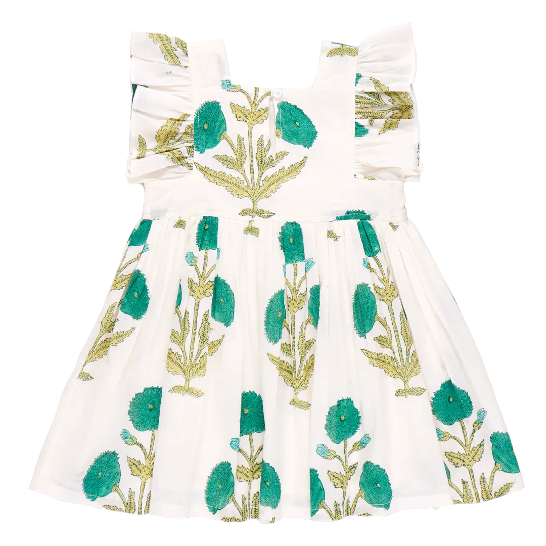 Girls Elsie Dress - Jade Dandelion