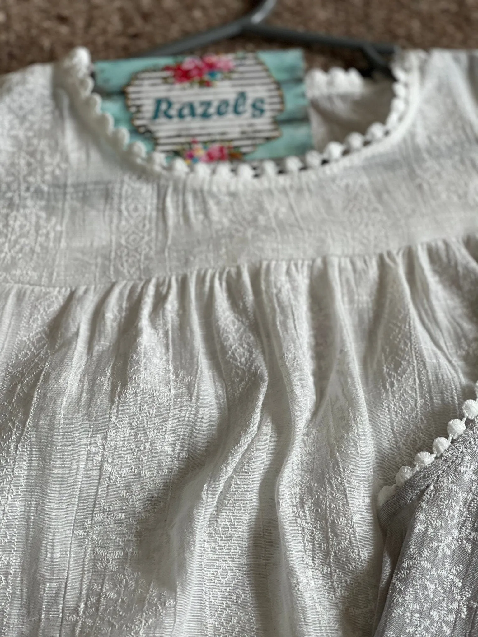 Girls Summer Embroidered Tank Top | Pretty Spring Summer Tank | Lace Layering Top