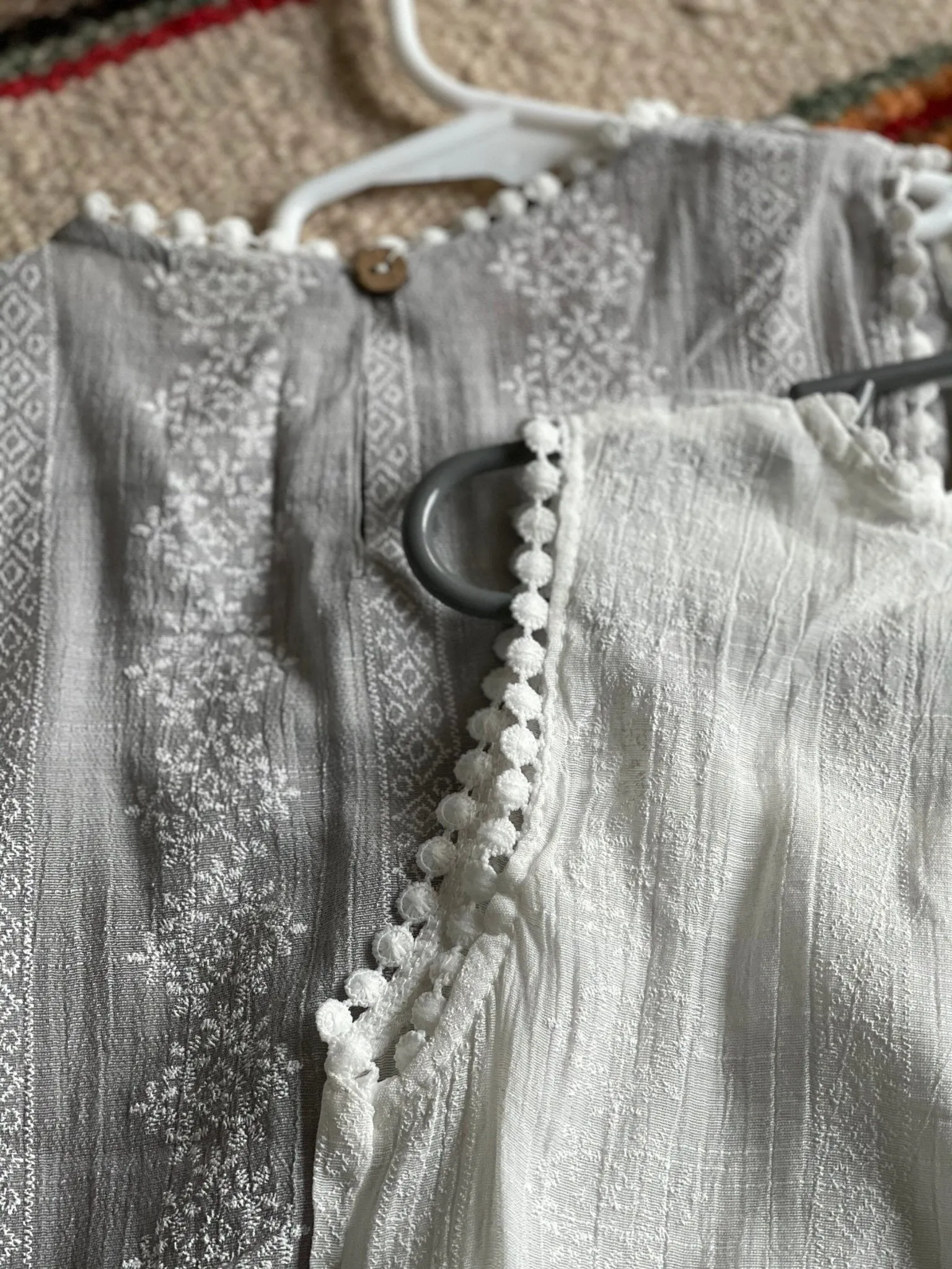 Girls Summer Embroidered Tank Top | Pretty Spring Summer Tank | Lace Layering Top