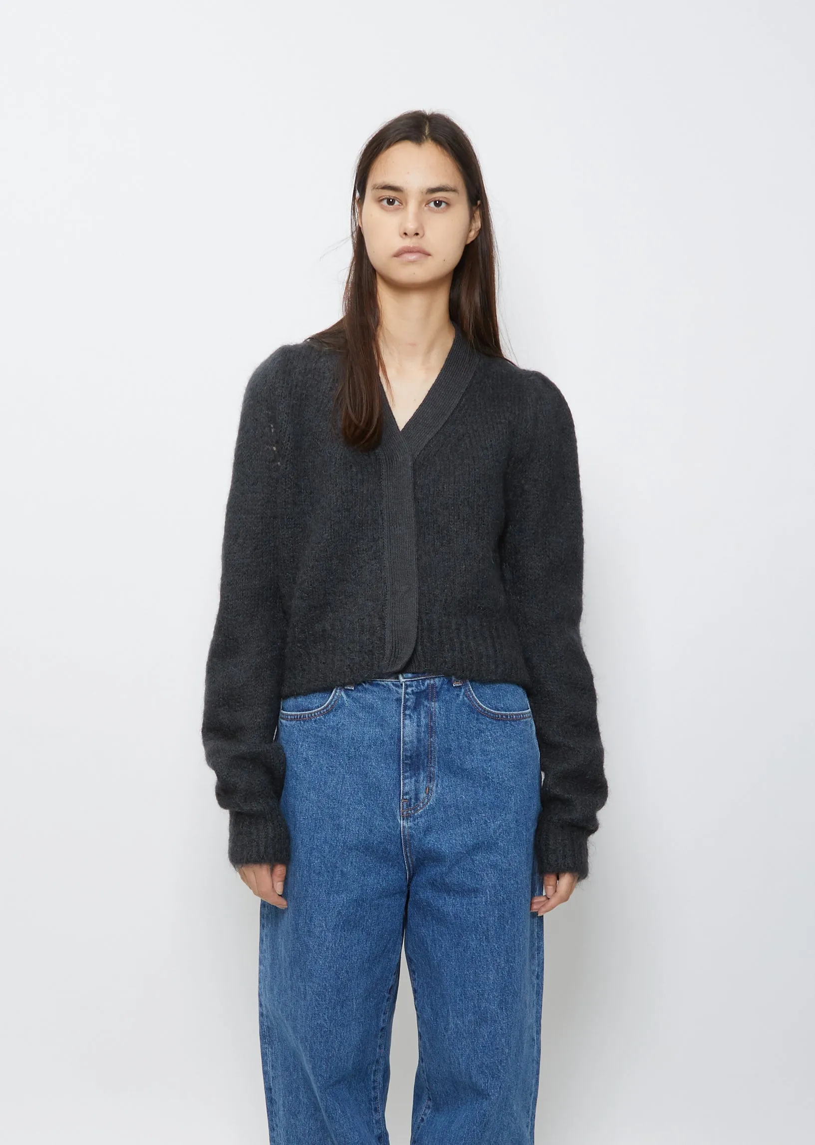Grandma Cardigan — Dark Grey
