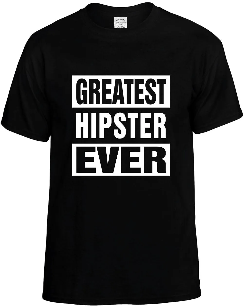 Greatest Hipster Ever Unisex T-Shirt Novelty Graphic Tee Shirt