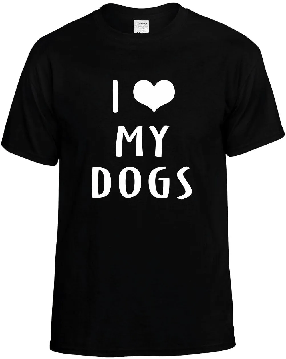 I Love Heart my Dogs Unisex T-Shirt Novelty Graphic Tee Shirt