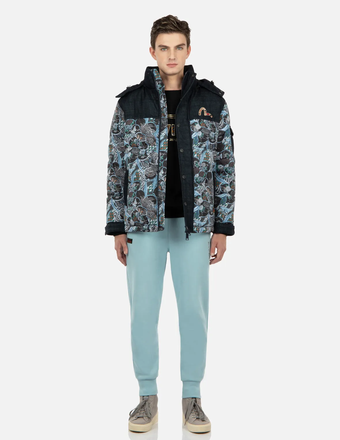 Japanese Pattern Daicock Print Sweatpants