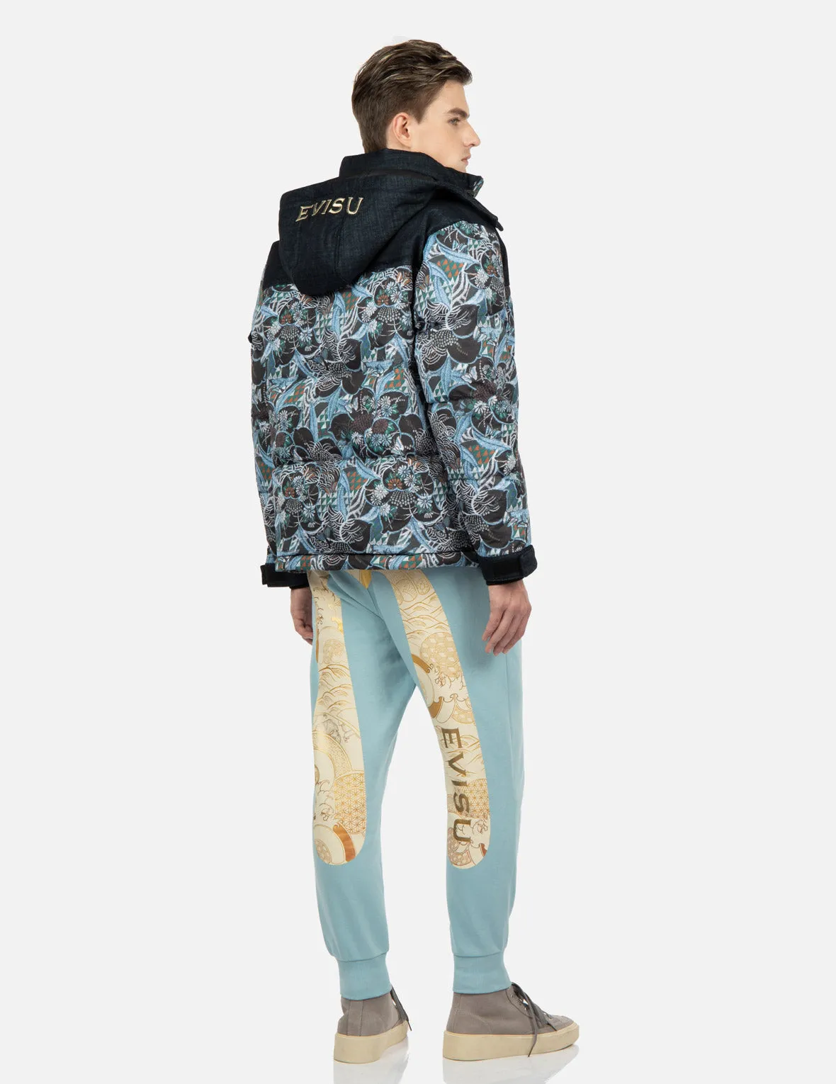 Japanese Pattern Daicock Print Sweatpants