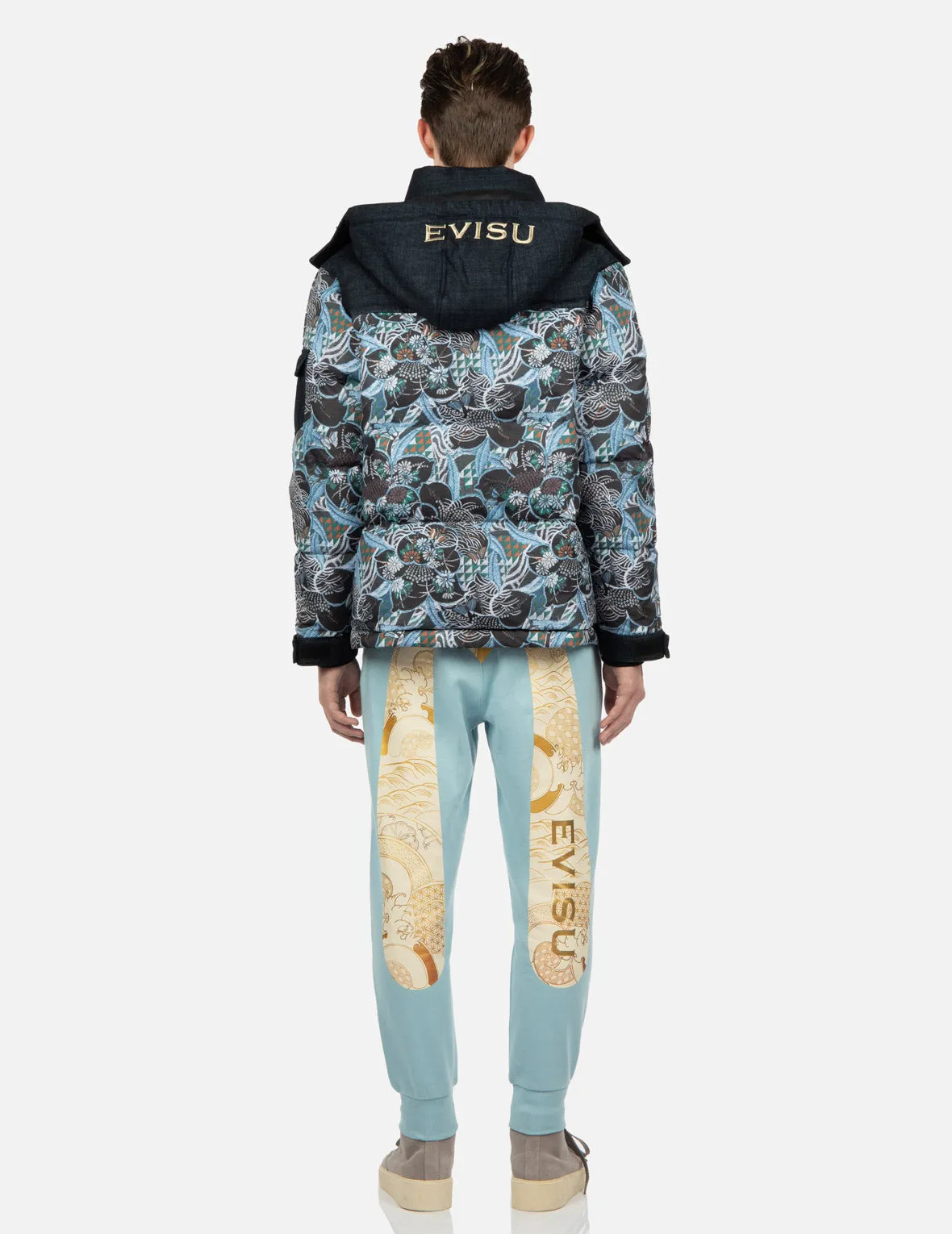 Japanese Pattern Daicock Print Sweatpants