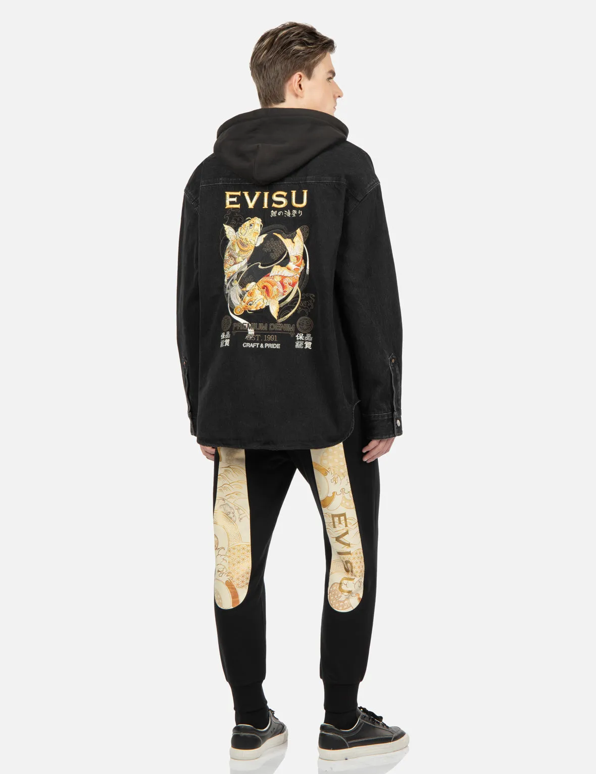 Japanese Pattern Daicock Print Sweatpants