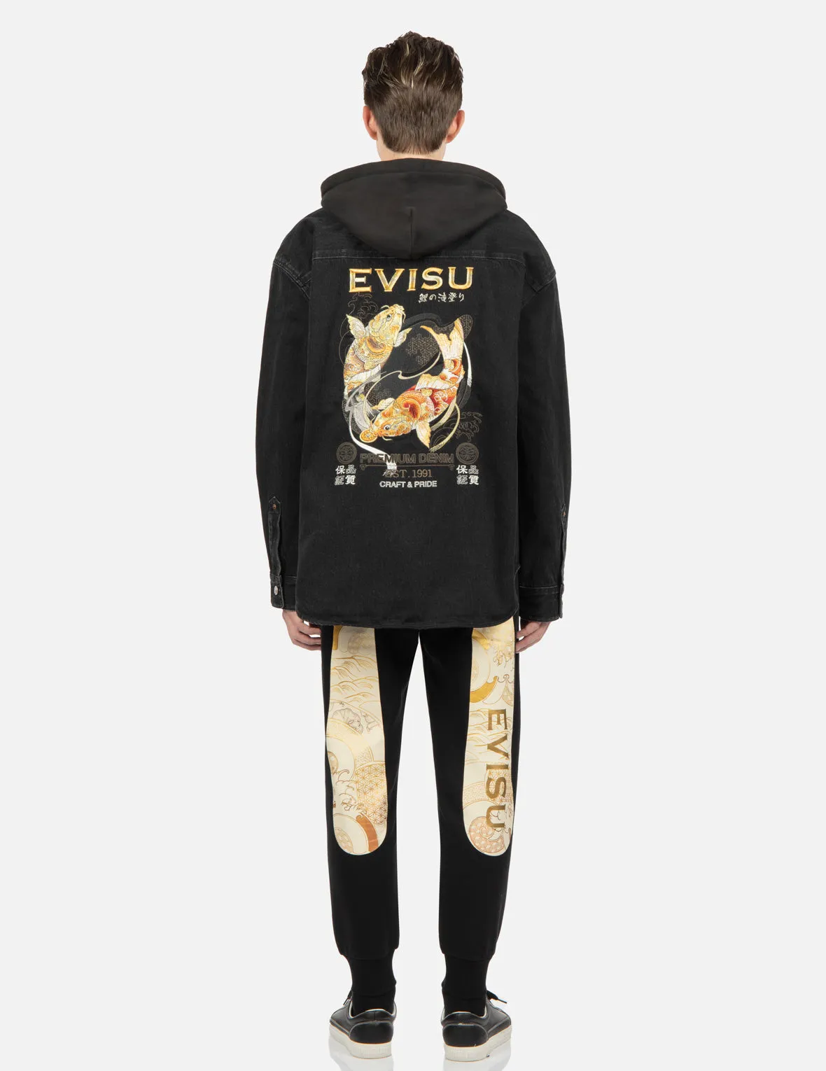 Japanese Pattern Daicock Print Sweatpants