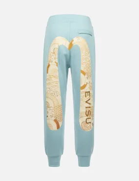 Japanese Pattern Daicock Print Sweatpants