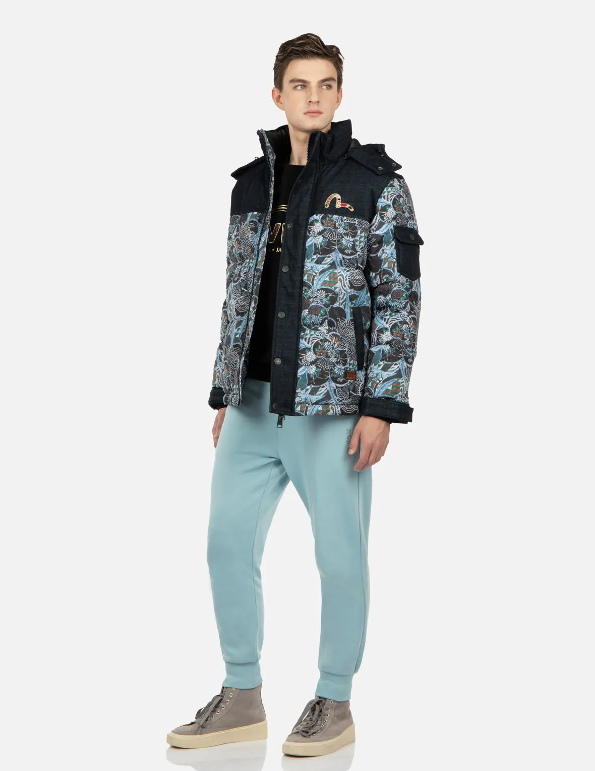 Japanese Pattern Daicock Print Sweatpants