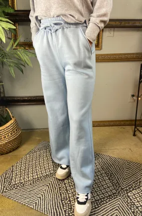 Lana Ash Blue Fleece Sweatpants
