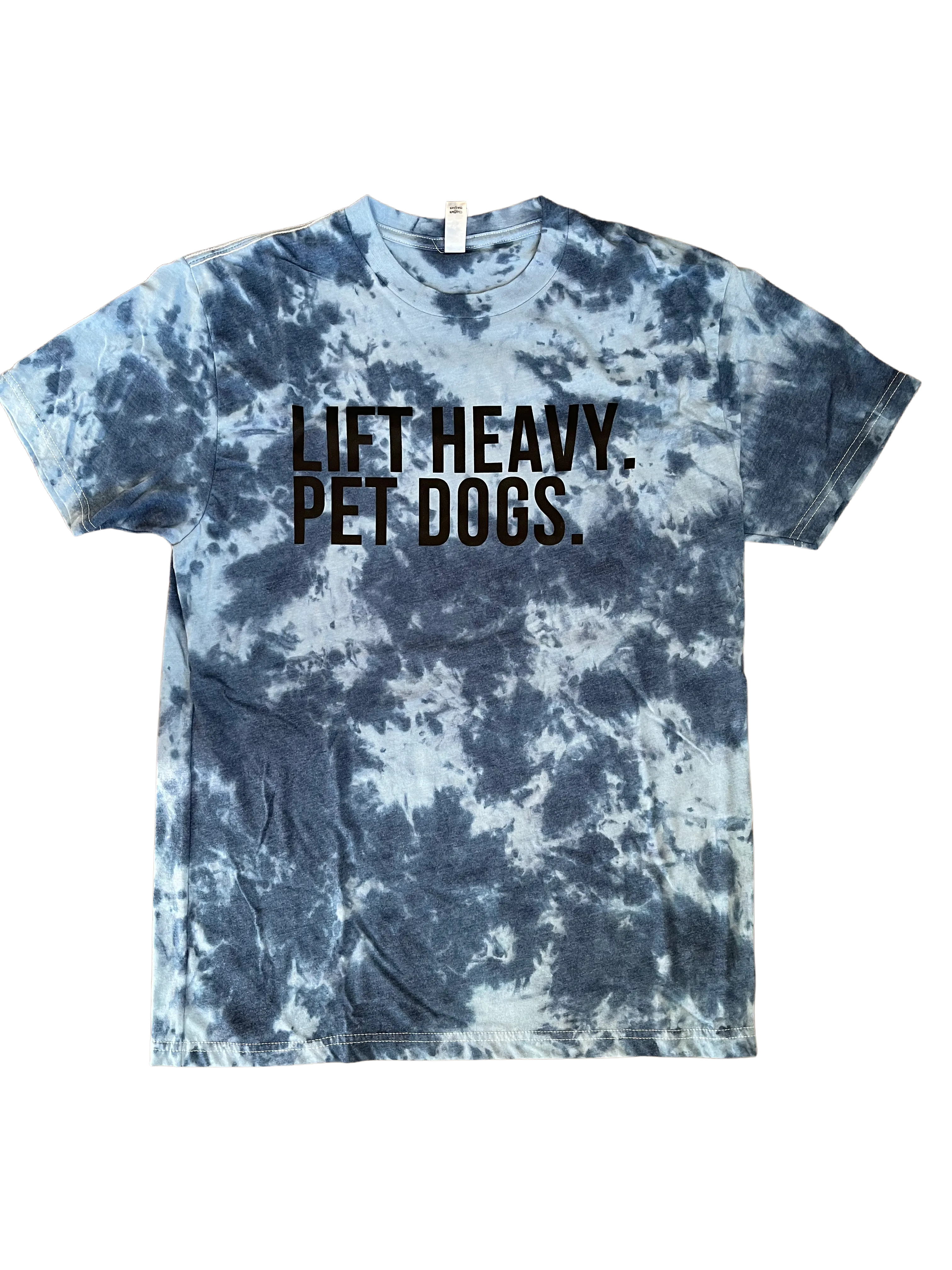 Lift Heavy Pet Dogs Blue Tie Dye