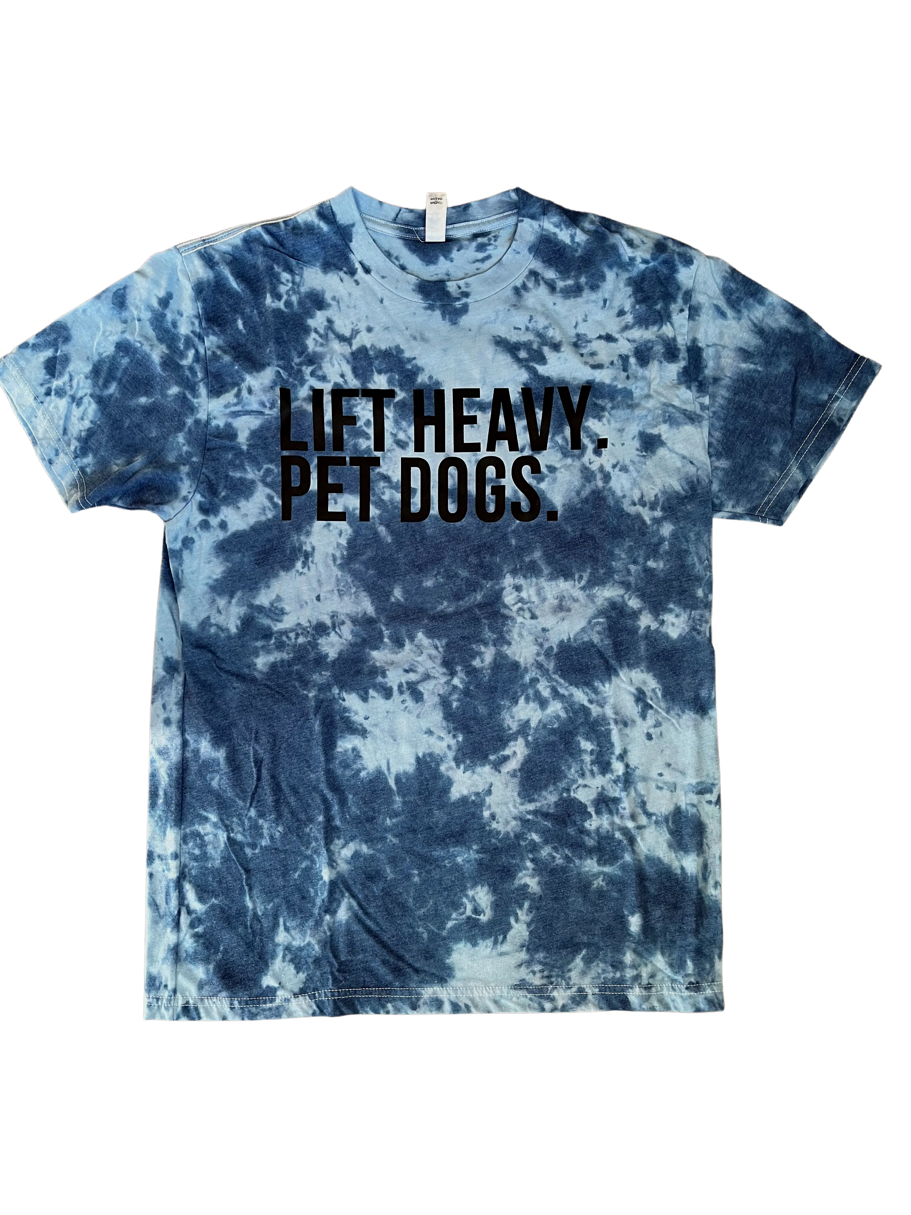 Lift Heavy Pet Dogs Blue Tie Dye