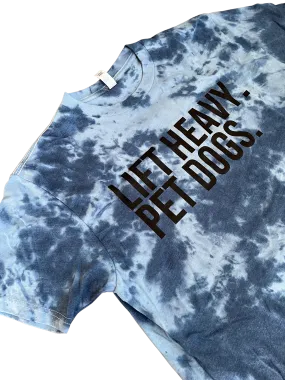 Lift Heavy Pet Dogs Blue Tie Dye