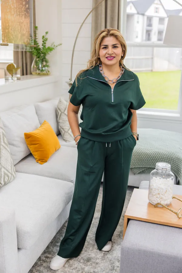 LuxeKnit Wide Leg Sweatpants