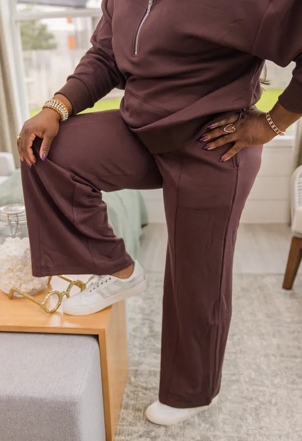 LuxeKnit Wide Leg Sweatpants