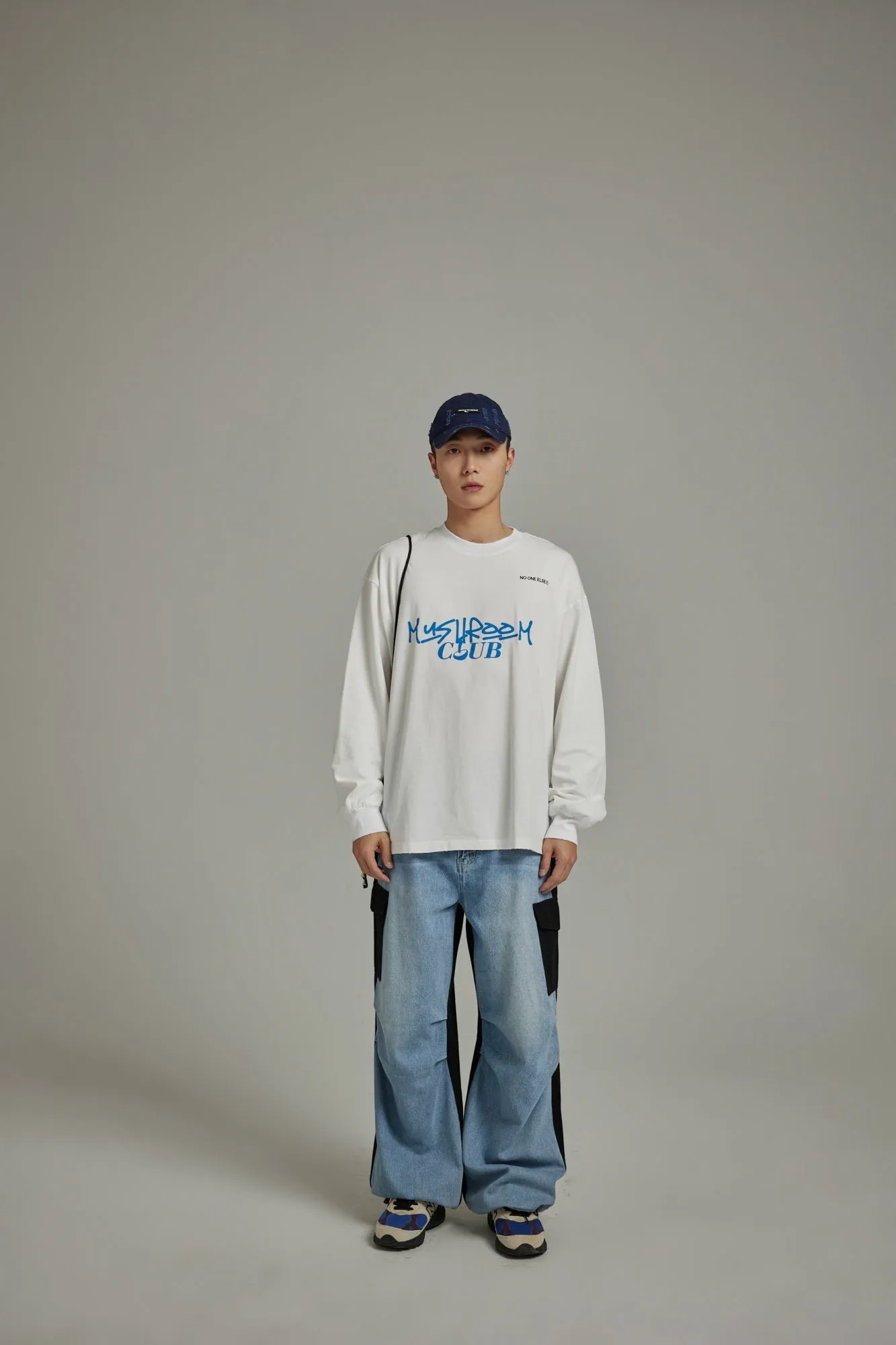Mushroom Club Long Sleeve Loose Fit T-Shirt