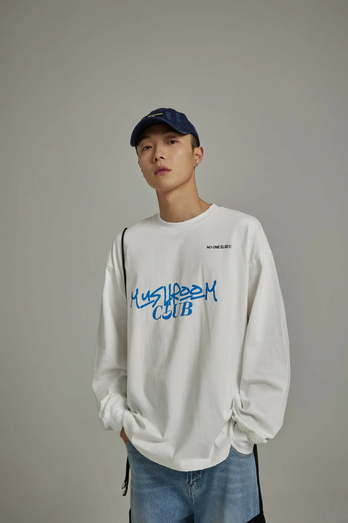 Mushroom Club Long Sleeve Loose Fit T-Shirt