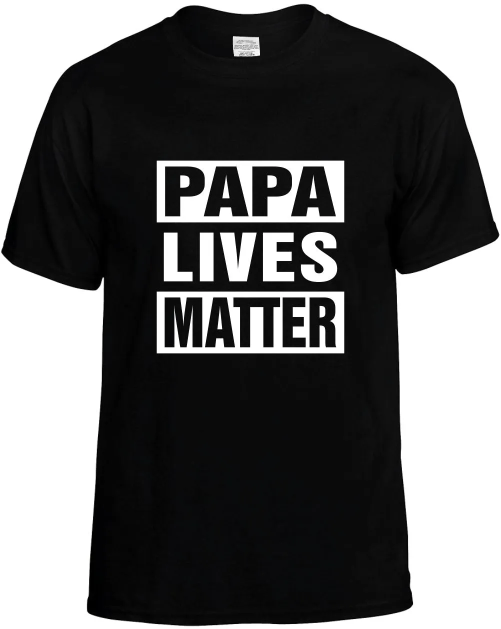 Papa Lives Matter Unisex T-Shirt Novelty Graphic Tee Shirt
