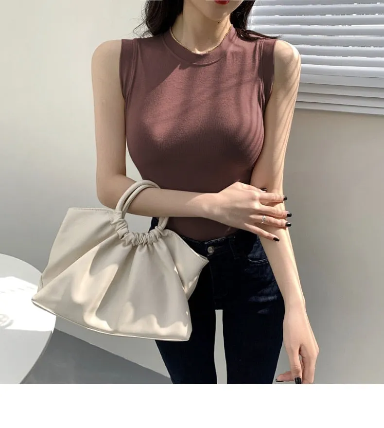 #PB Round Neck Ribbed Tank Top