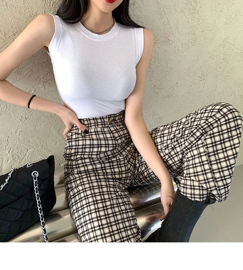 #PB Round Neck Ribbed Tank Top