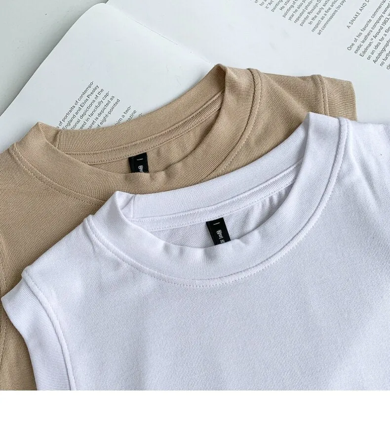 #PB Round Neck Ribbed Tank Top
