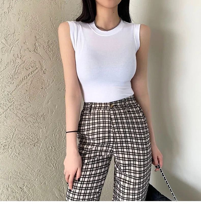 #PB Round Neck Ribbed Tank Top