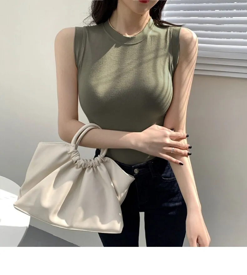#PB Round Neck Ribbed Tank Top