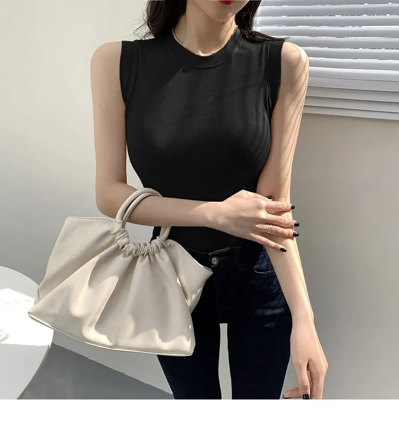#PB Round Neck Ribbed Tank Top