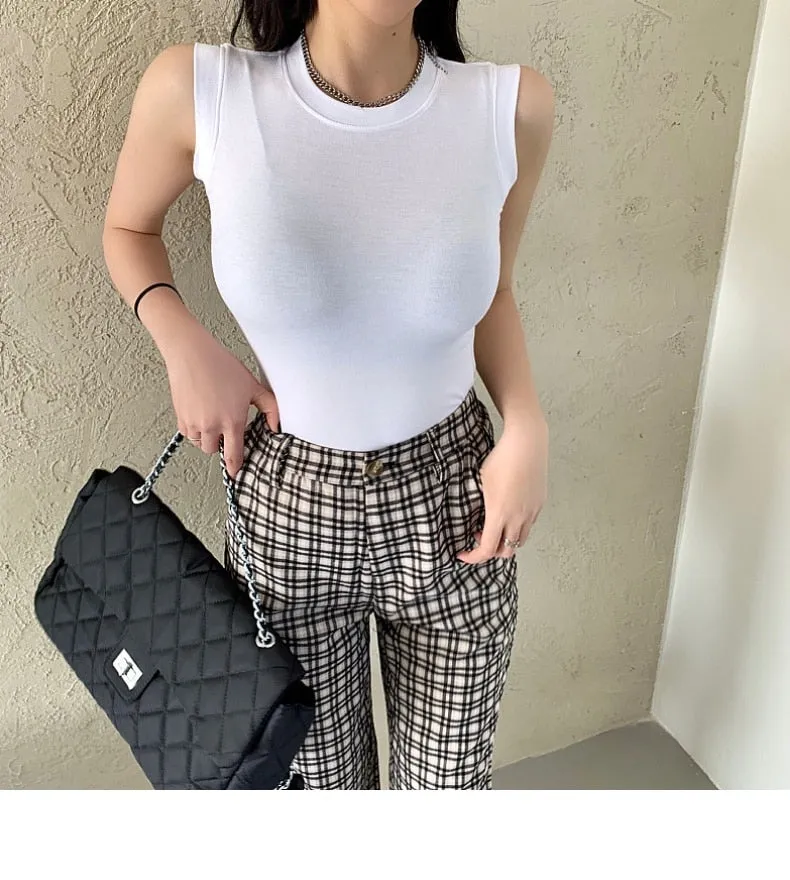 #PB Round Neck Ribbed Tank Top